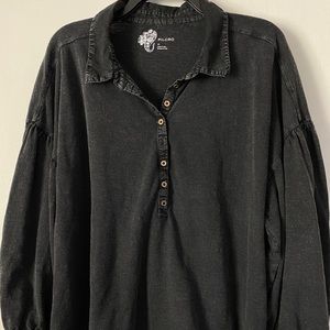 Pilcro l/S  XL charcoal grey shirt